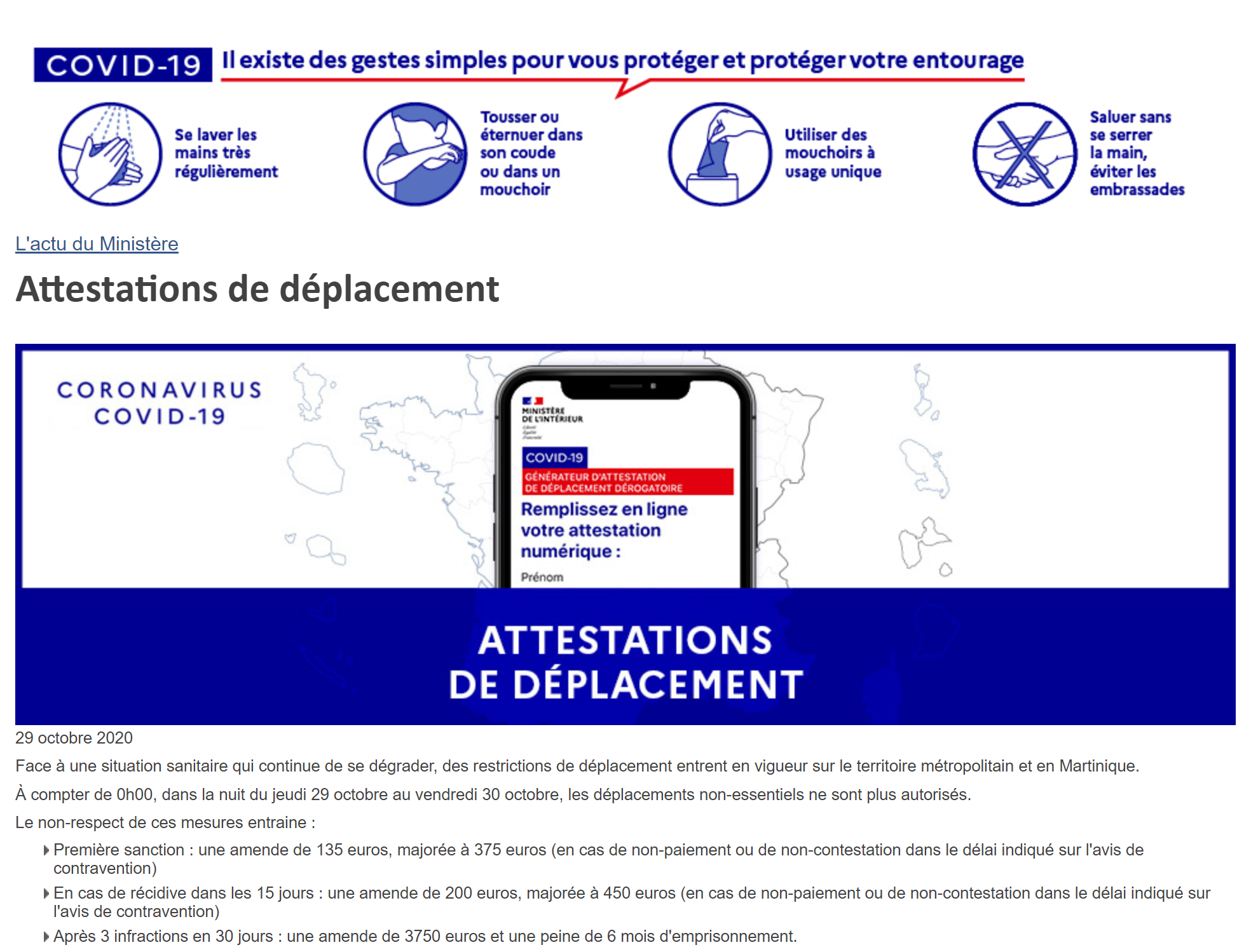 Fin de l’attestation dérogatoire, ou presque !